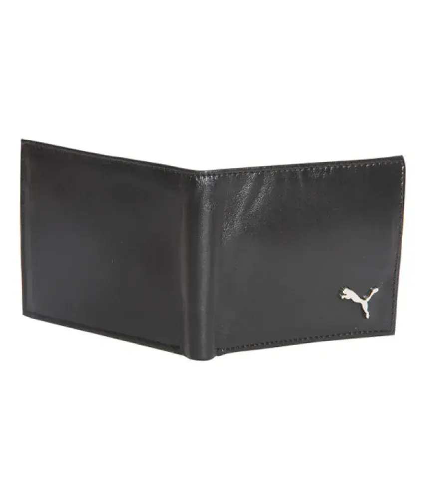 Puma Leather Black Wallet For Men Buy Puma Leather Black Wallet For Men Online at Best Prices in India on Snapdeal