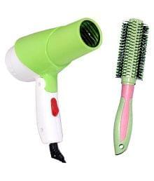 Lenon LE-1280 Green Hair Dryer ( Multicolor Comb )