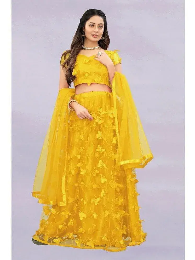 Apnisha Grey Net A line Semi Stitched Lehenga Price in India Buy Apnisha Grey Net A line Semi Stitched Lehenga Online at Snapdeal
