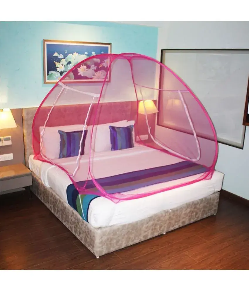 Castle Blue Polycotton Foldable Mosquito Net Pack of 1 Buy Castle Blue Polycotton Foldable Mosquito Net Pack of 1 Online at Low Price Snapdeal
