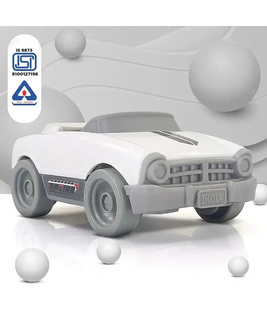 NHR Dinky Push Car Toy for Kids Car for Kids Toy Car Toy for Kids Push Car Pull Car Manual Pull Car Toy Dinky Car White