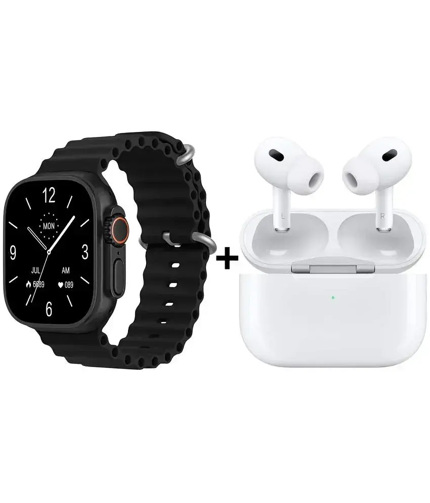 Life Like Ultra BT Calling Touch Screen Orange Smart Watch